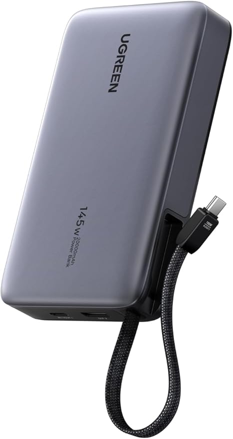POWER BANK UGREEN NEXODE 20000MAH 145W CABLE USB-C PANTALLA - 1
