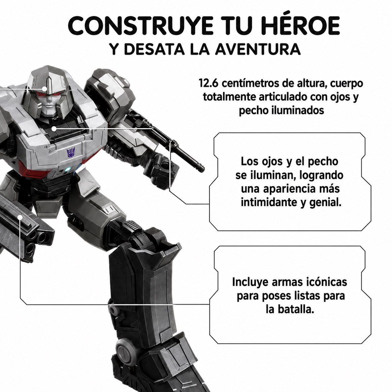 FIGURA COLECCIONABLE BLOKEES MEGATRON TRANSFORMERS CLASSIC CLASS 12 - 4