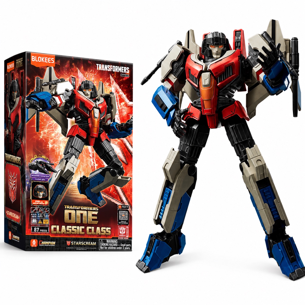 FIGURA COLECCIONABLE BLOKEES STARSCREAM TRANSFORMERS CLASSIC CLASS 16 - 2