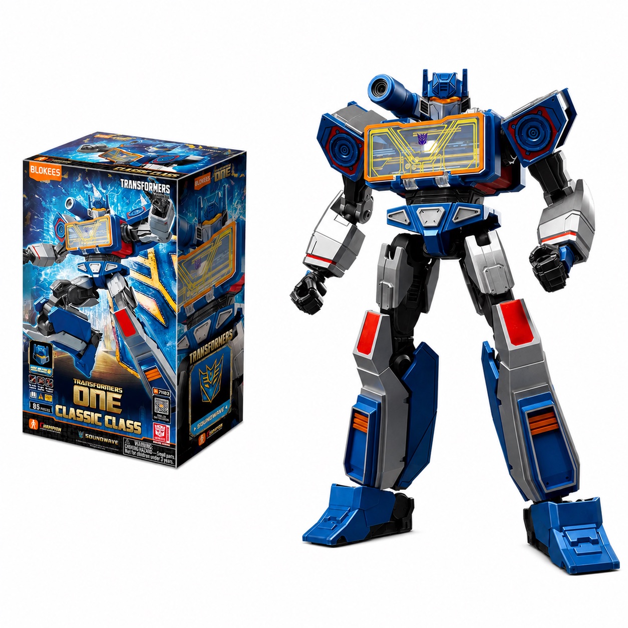 FIGURA COLECCIONABLE SOUNDWAVE BLOKEES TRANSFORMERS CLASSIC CLASS 17 - 1