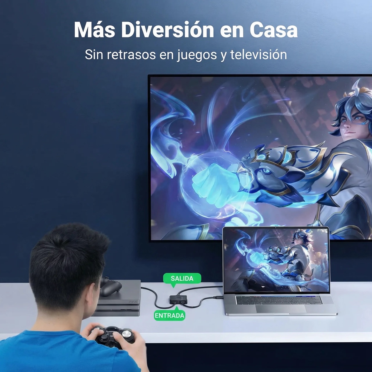 SWITCH HDMI UGREEN BIDIRECCIONAL 2 EN 1 4K 60HZ - 7
