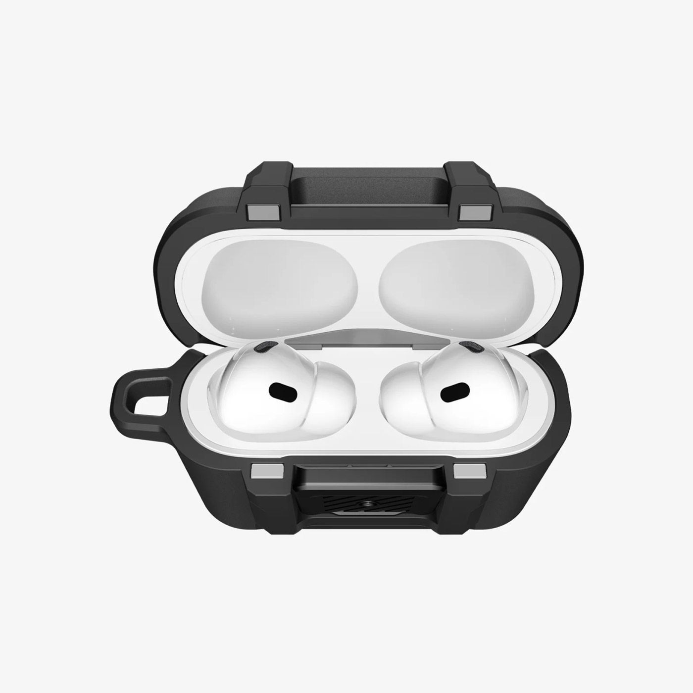 FUNDA AIRPODS PRO 3 SPIGEN LOCK FIT ANTI-IMPACTOS NEGRO - 2