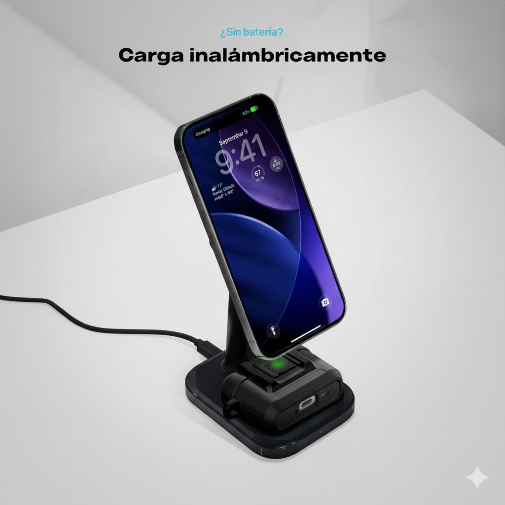FUNDA AIRPODS PRO 3 SPIGEN LOCK FIT ANTI-IMPACTOS NEGRO - 5