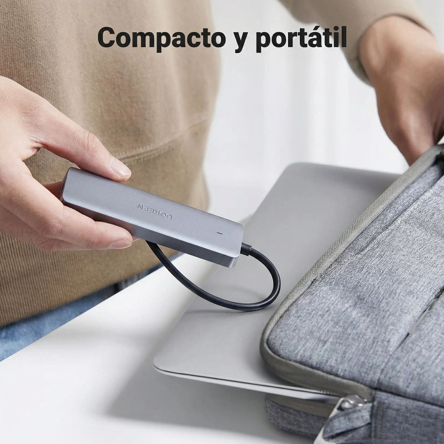 ADAPTADOR HUB UGREEN USB-C 4 PUERTOS USB-A 3.0 5GBPS OTG PLUG AND PLAY - 6