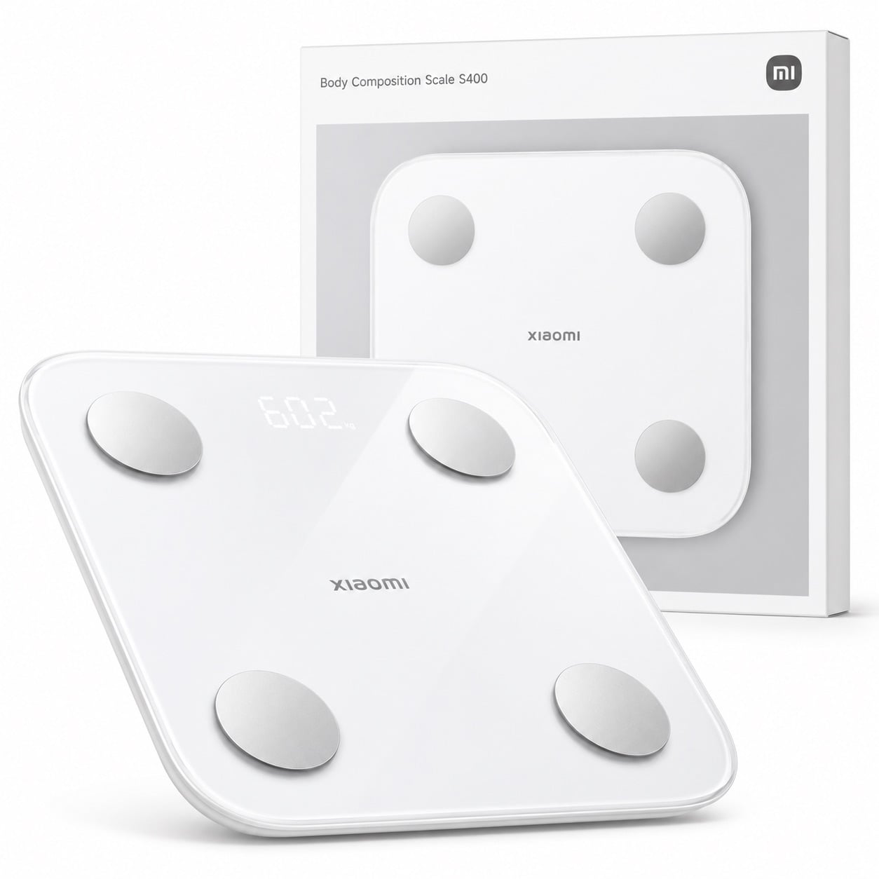 BALANZA INTELIGENTE XIAOMI S400 25 INDICADORES SALUD BLUETOOTH 5.0 HASTA 125KG APP - 1