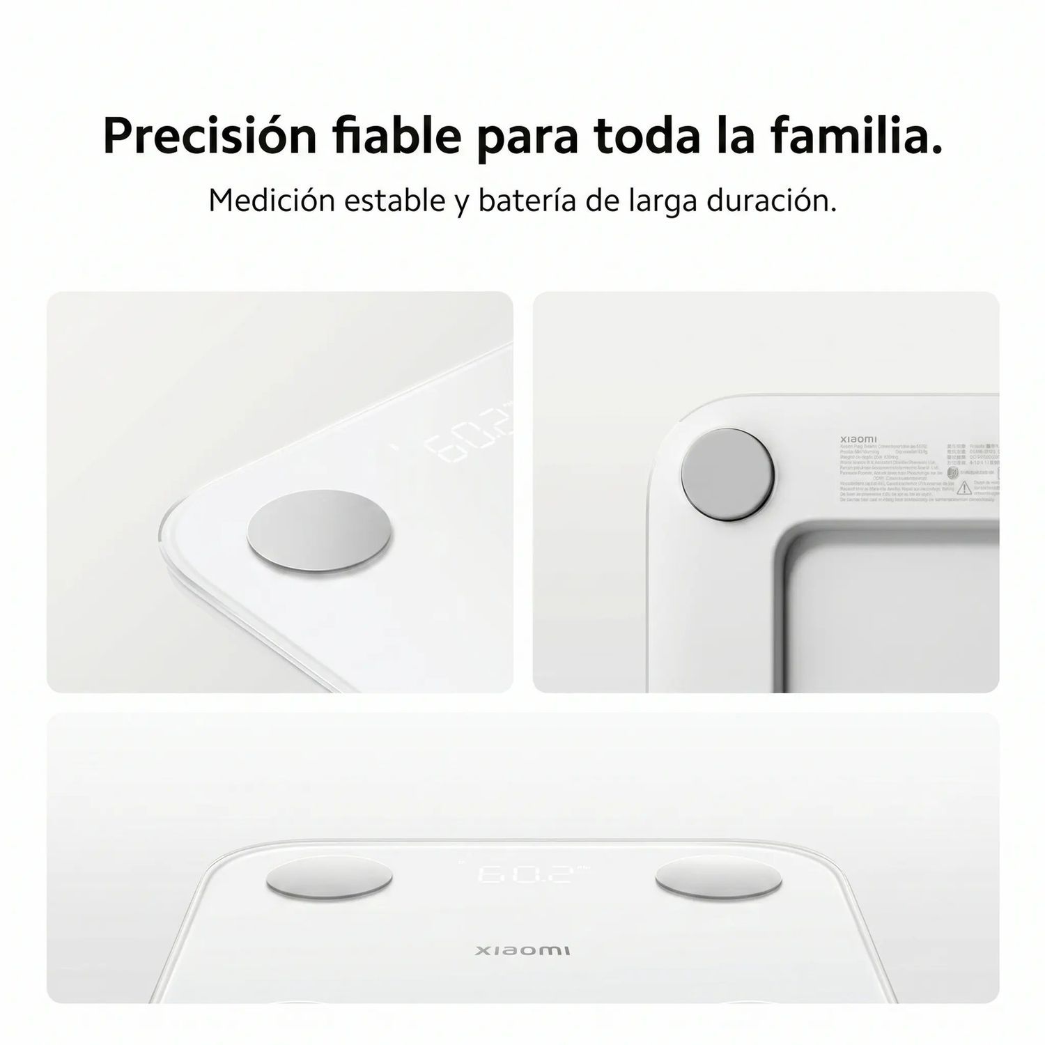 BALANZA INTELIGENTE XIAOMI S400 25 INDICADORES SALUD BLUETOOTH 5.0 HASTA 125KG APP - 6