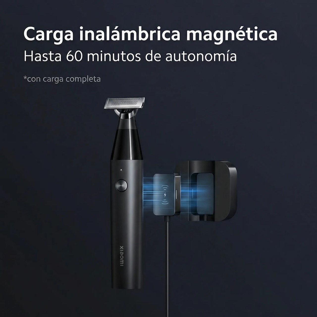 AFEITADORA XIAOMI UNIBLADE TRIMMER RESISTENTE AGUA CARGA MAGNÉTICA CABEZAL GIRATORIO - 7