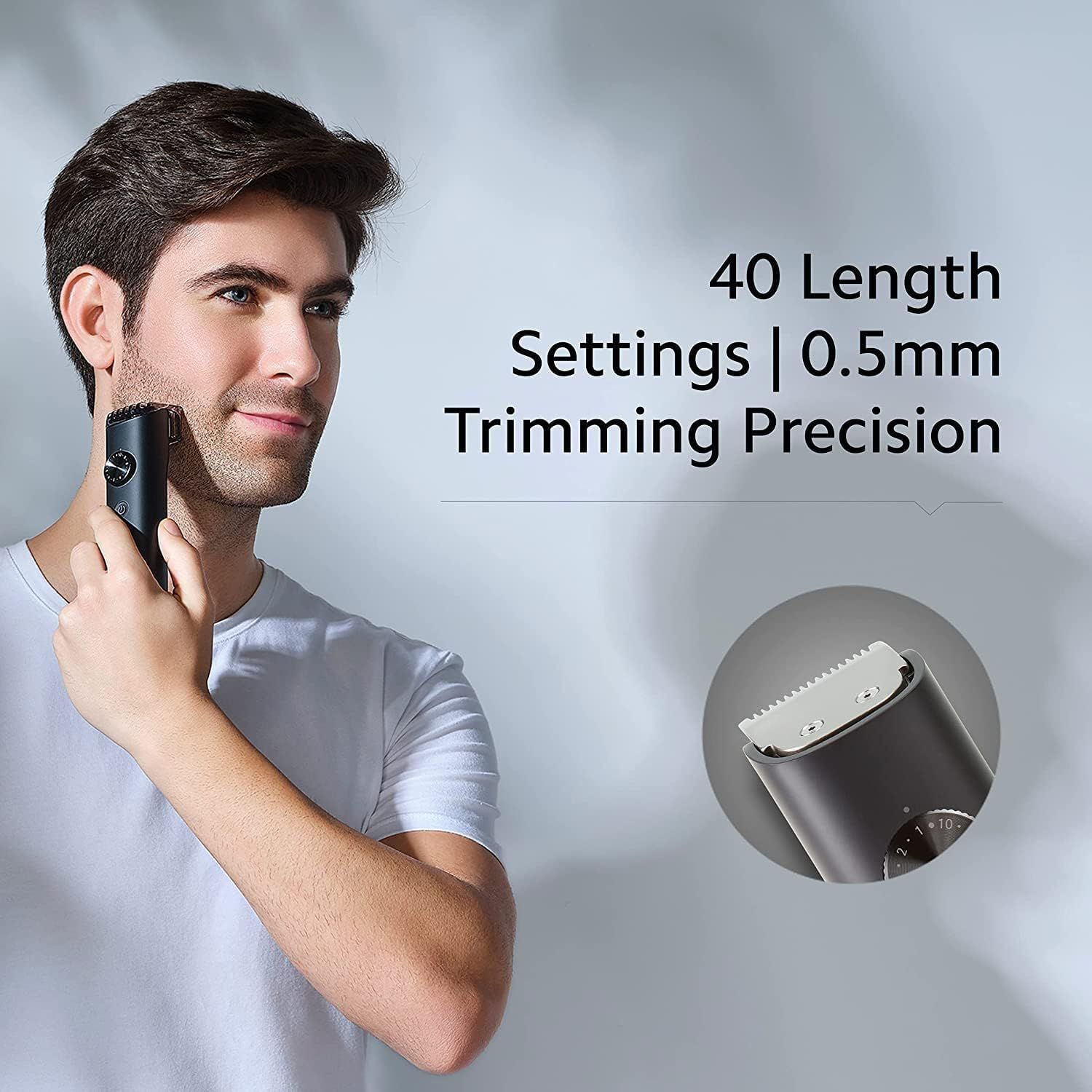 KIT AFEITADORA ELECTRICA XIAOMI GROOMING PRO LAVABLE MÚLTIPLES CABEZALES NEGRO MATE - 4