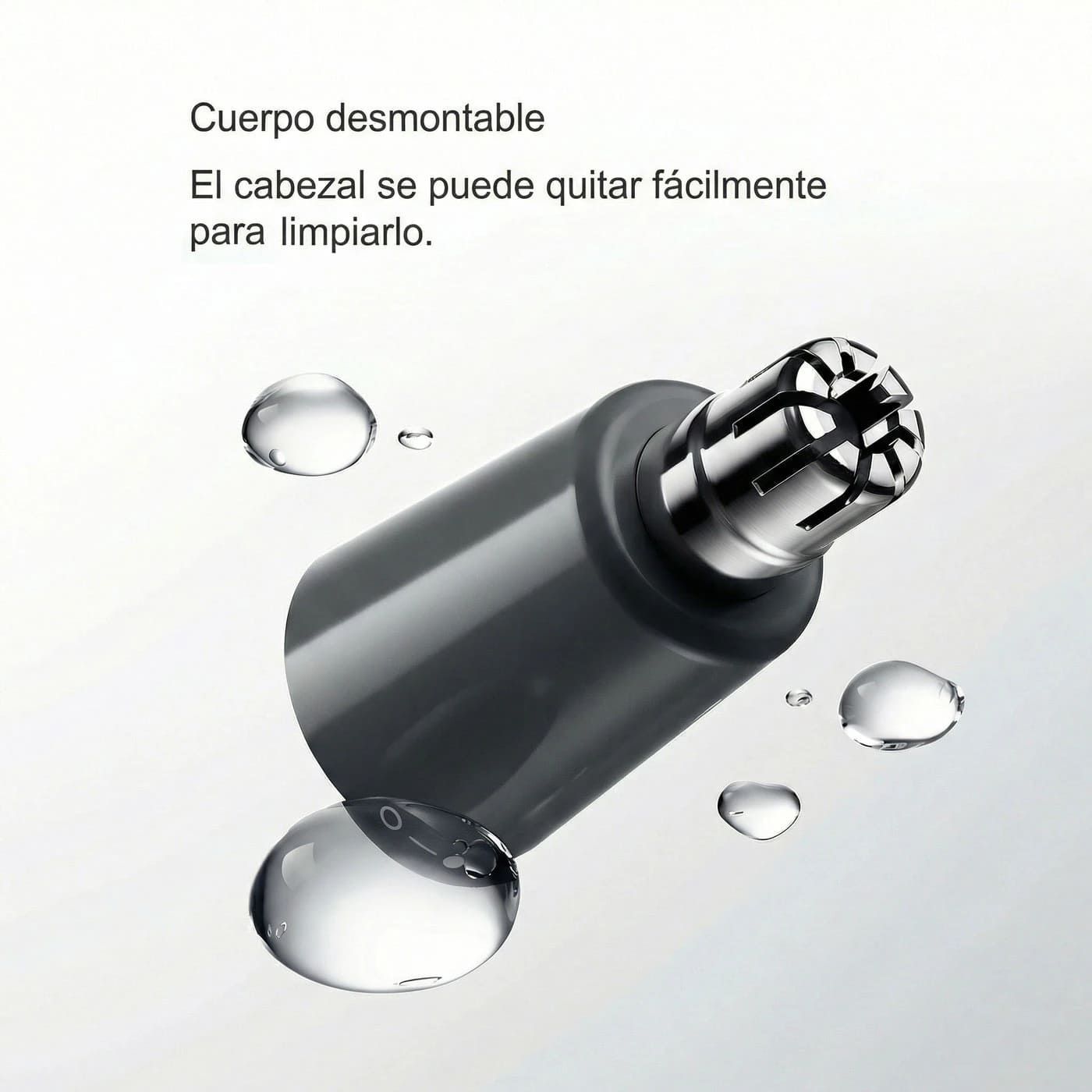 RECORTADOR VELLO NASAL XIAOMI RECARGABLE USB-C RESISTENTE AL AGUA IPX5 NEGRO - 4