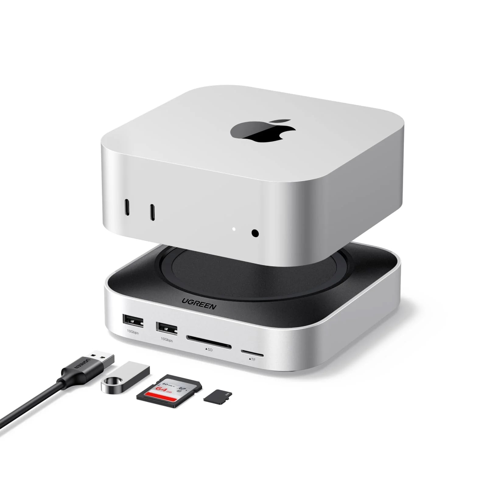 BASE DOCK UGREEN PARA MAC MINI M4/M4 PRO 11 EN 1 SSD NVME 8TB 10GBPS - 1