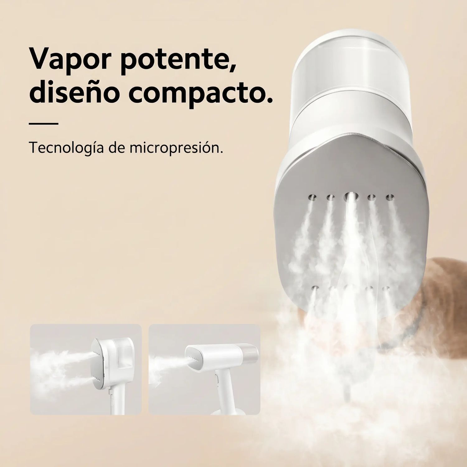 PLANCHA DE VAPOR XIAOMI 1200W VAPOR VERTICAL Y HORIZONTAL TANQUE 150ML BLANCO - 2