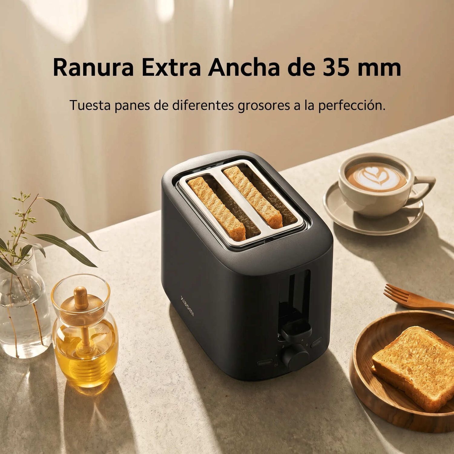 TOSTADORA XIAOMI TOASTER 780W 6 NIVELES DE TOSTADO DOBLE RANURA - 2