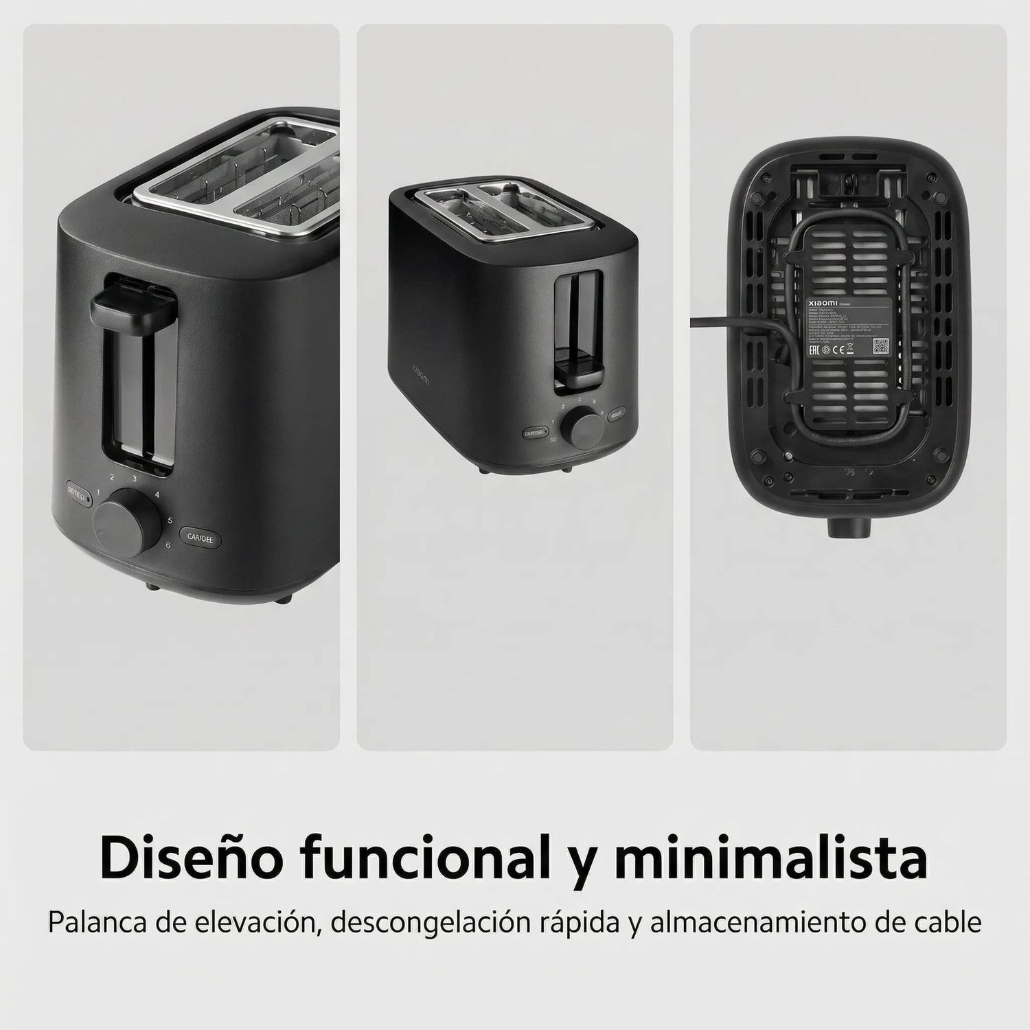 TOSTADORA XIAOMI TOASTER 780W 6 NIVELES DE TOSTADO DOBLE RANURA - 7