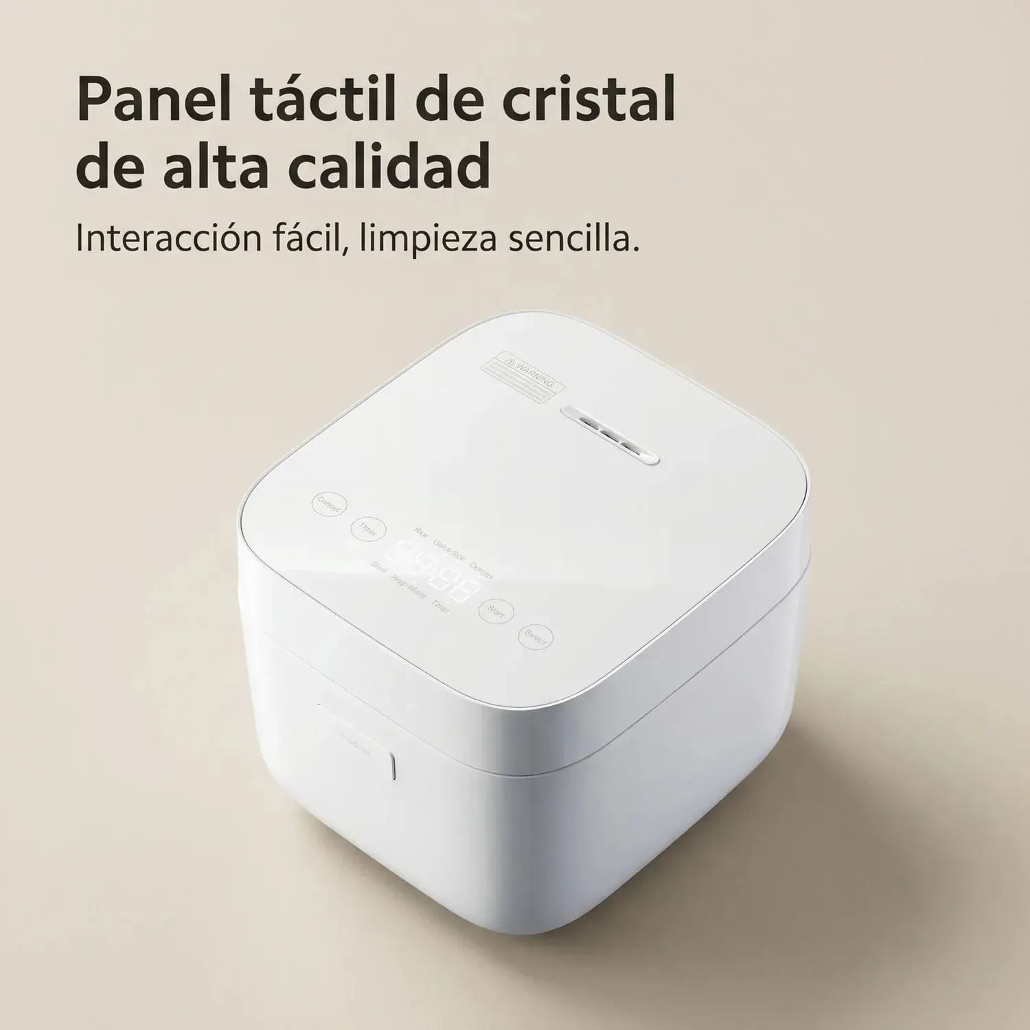 ARROCERA ELÉCTRICA XIAOMI RICE COOKER 1.5L PANTALLA TACTIL PROGRAMABLE ANTIADHERENTE BLANCO - 3