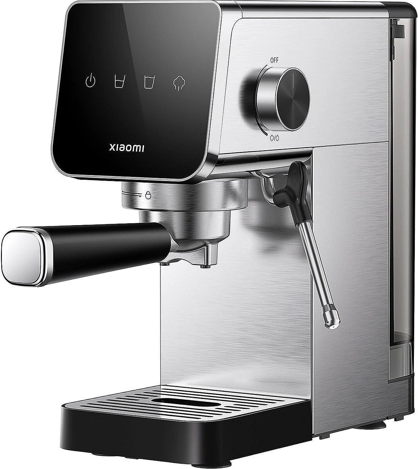 CAFETERA ESPRESSO XIAOMI SEMI-AUTOMATIC ESPRESSO MACHINE 20 BAR ESPUMADOR DE LECHE TANQUE 0.9L ACERO INOXIDABLE - 1