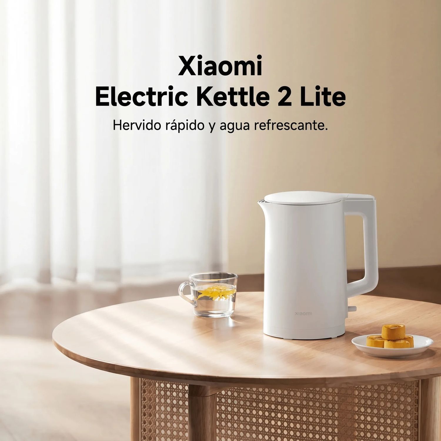 HERVIDOR ELÉCTRICO XIAOMI ELECTRIC KETTLE 2 LITE 1.5L 1500W ACERO INOXIDABLE BLANCO - 2