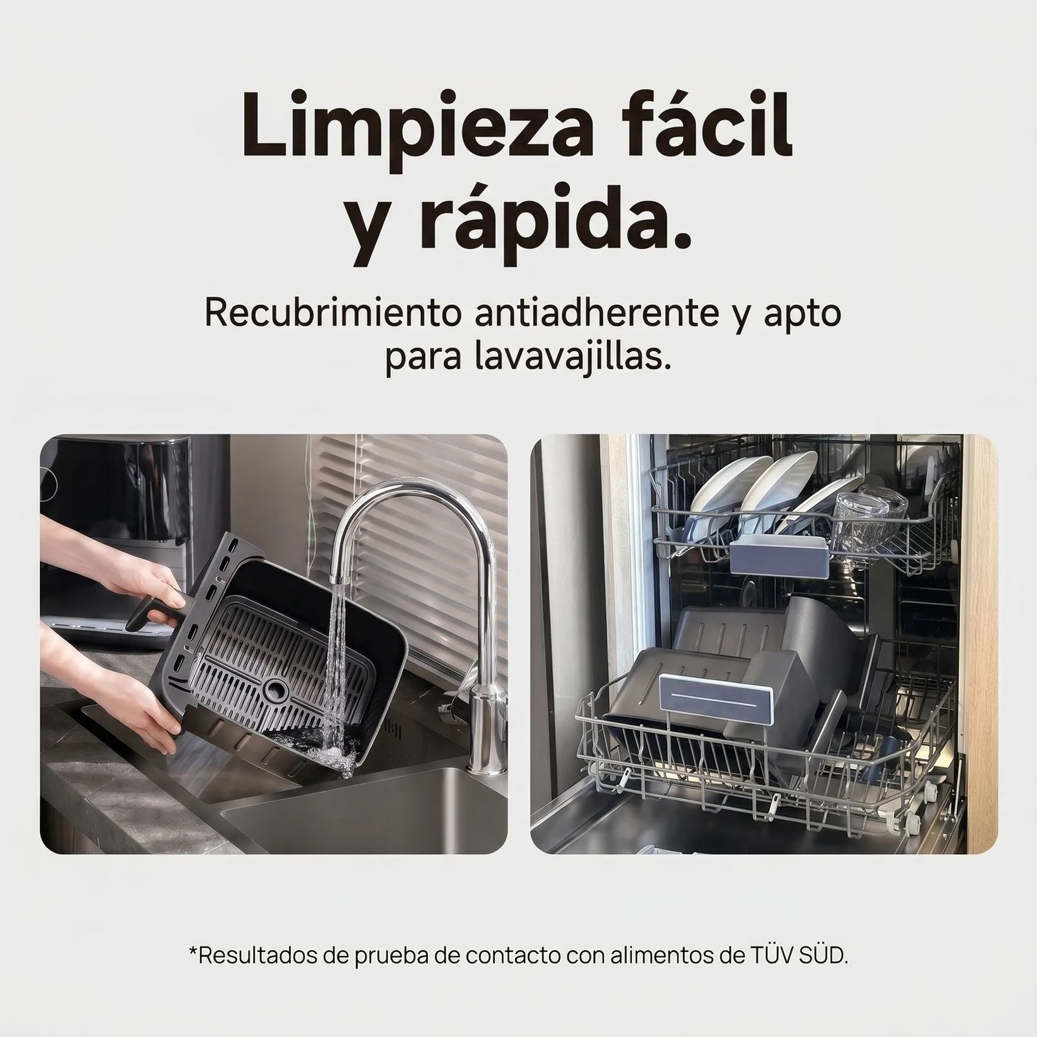 FREIDORA DE AIRE XIAOMI 10L 2700W DOBLE CANASTILLA 9 PROGRAMAS NEGRO - 7
