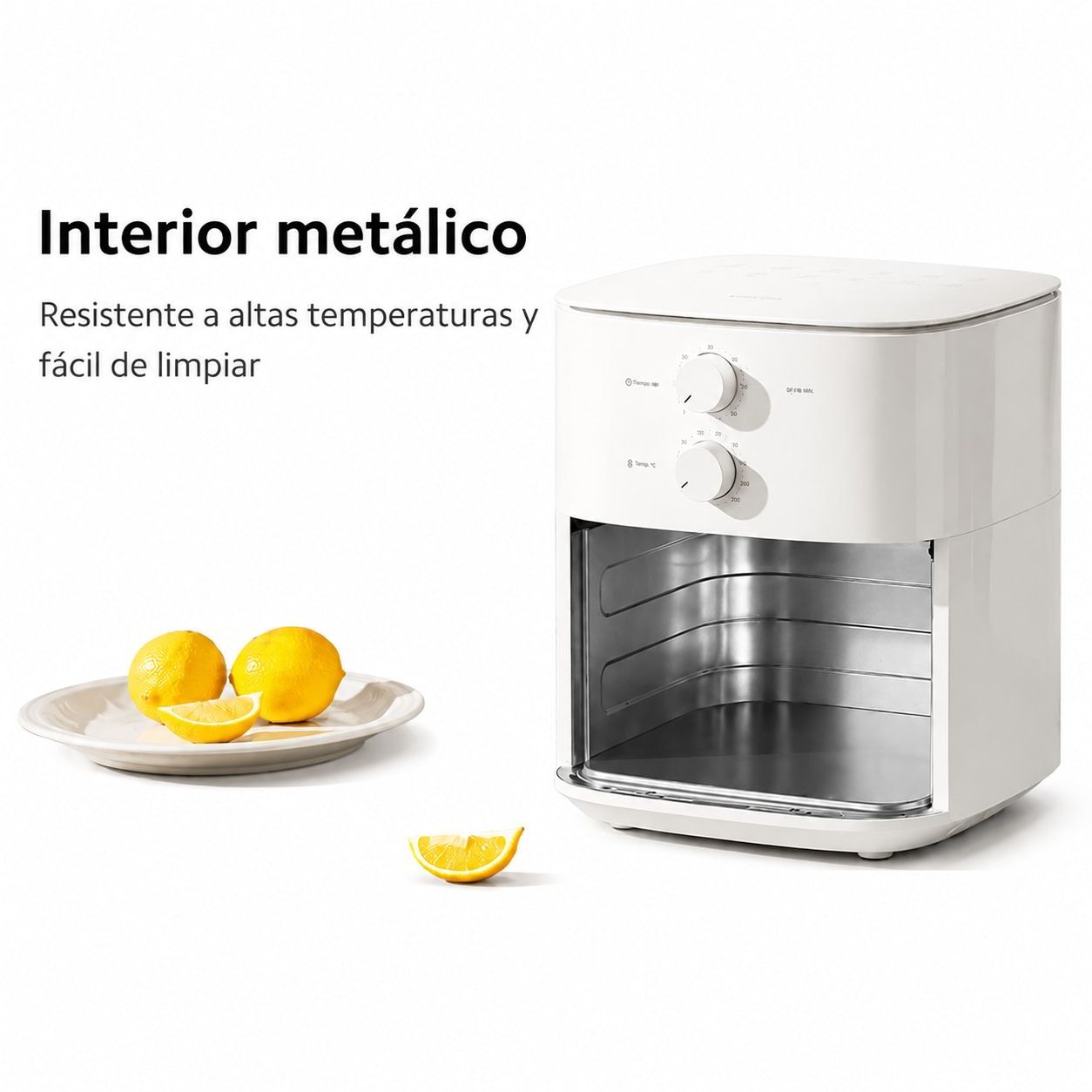 FREIDORA DE AIRE XIAOMI 6L 1550W TEMPERATURA REGULABLE 80 A 200 °C BLANCO - 3
