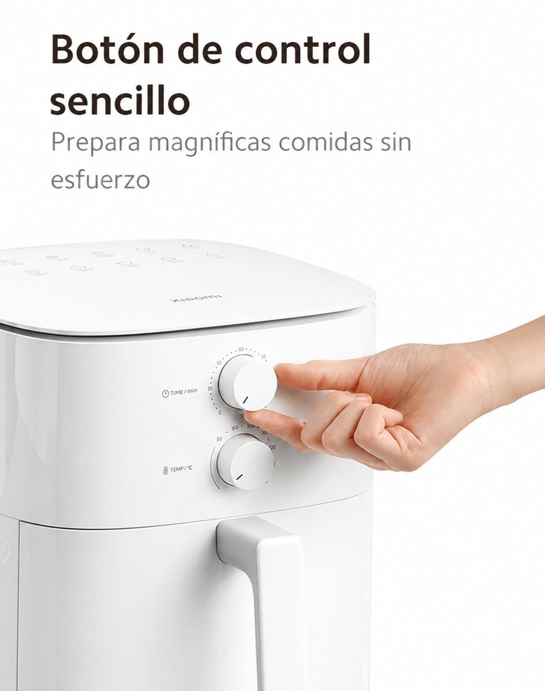 FREIDORA DE AIRE XIAOMI 6L 1550W TEMPERATURA REGULABLE 80 A 200 °C BLANCO - 4