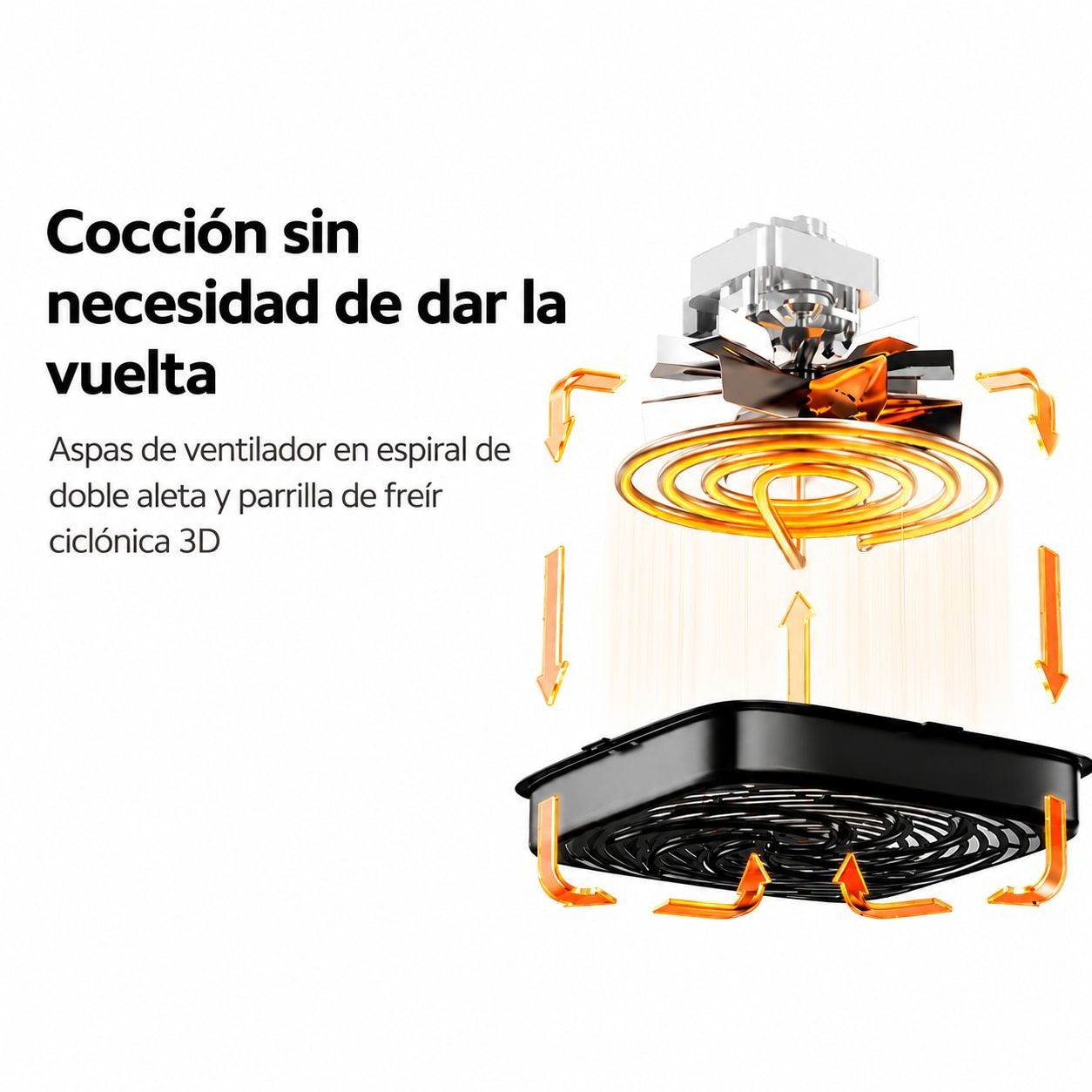 FREIDORA DE AIRE XIAOMI 6L 1550W TEMPERATURA REGULABLE 80 A 200 °C BLANCO - 6