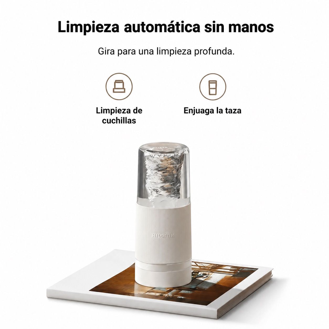LICUADORA PORTÁTIL XIAOMI MIJIA JUICING CUP 2 300ML 45W RECARGABLE USB-C BLANCO - 5
