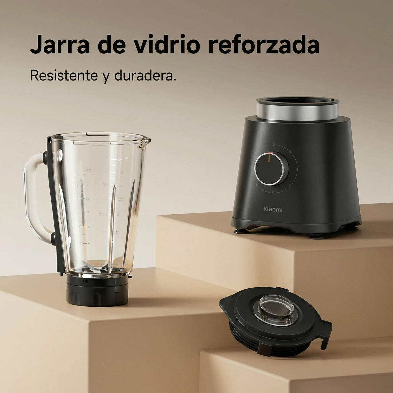 LICUADORA XIAOMI BLENDER 1.75L 600W 5 VELOCIDADES 21000 RPM JARRA DE VIDRIO - 10