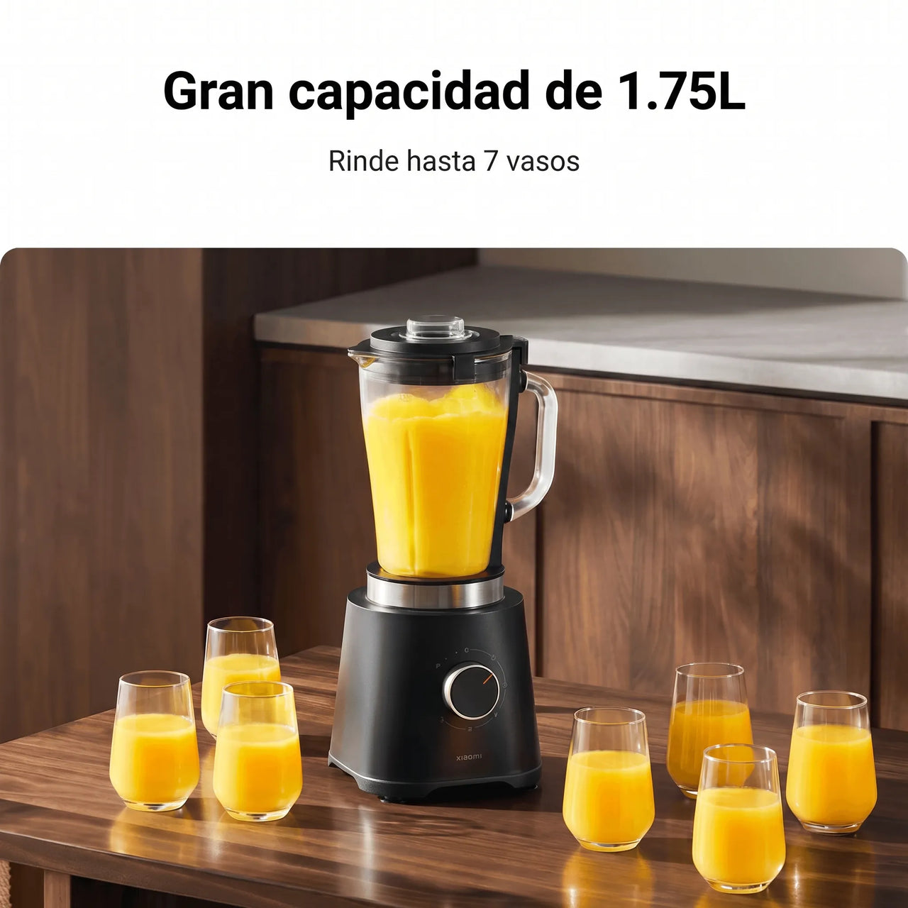 LICUADORA XIAOMI BLENDER 1.75L 600W 5 VELOCIDADES 21000 RPM JARRA DE VIDRIO - 8