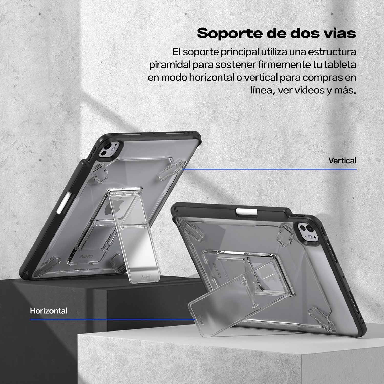 CASE IPAD PRO 11 M5 M4 RINGKE FUSION CON PARANTE TRANSPARENTE - 4