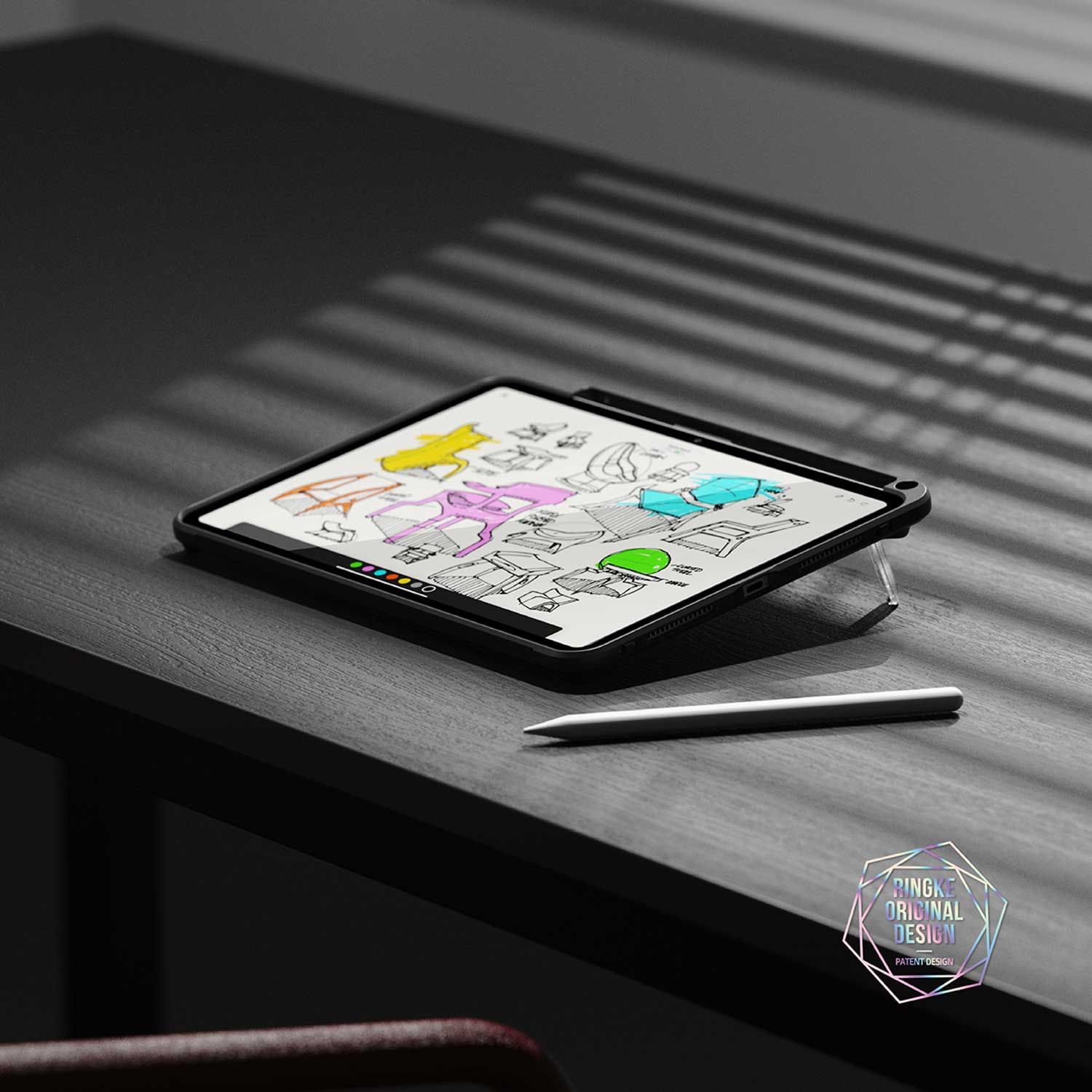 CASE IPAD PRO 11 M5 M4 RINGKE FUSION CON PARANTE TRANSPARENTE - 6
