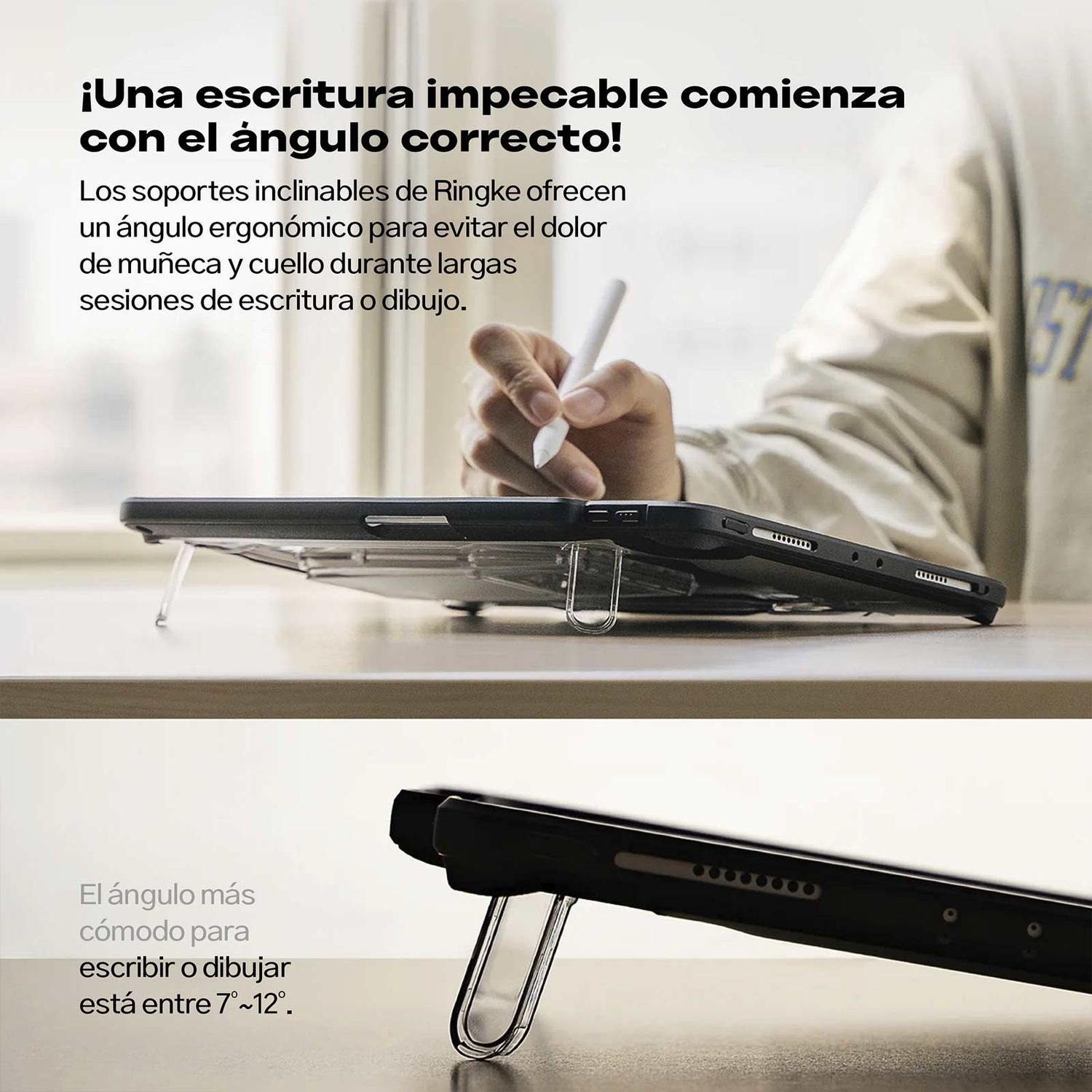 CASE IPAD PRO 11 2022 2021 RINGKE FUSION SOPORTE 4 ANGULOS ANTIAMARILLEO PORTALAPIZ - 6