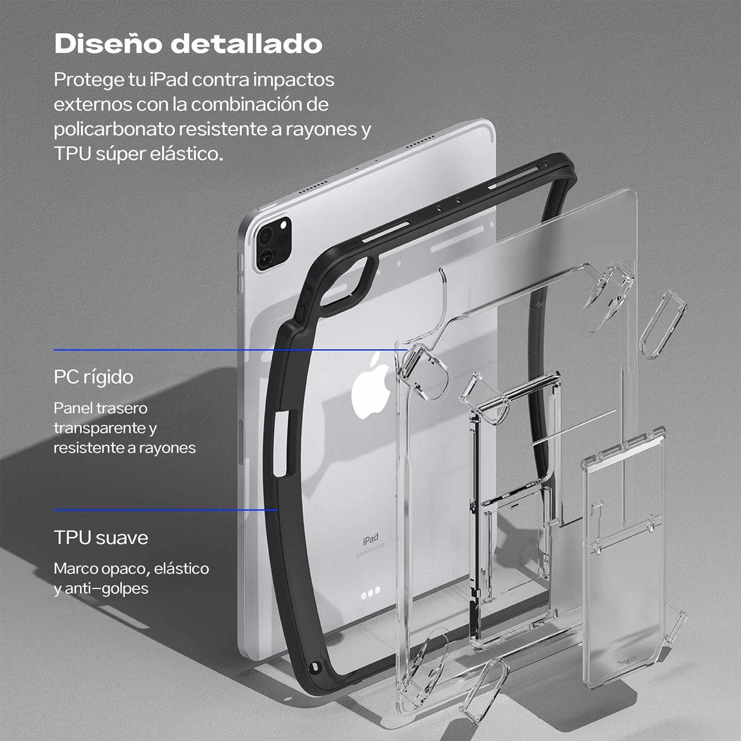 CASE IPAD PRO 11 2022 2021 RINGKE FUSION SOPORTE 4 ANGULOS ANTIAMARILLEO PORTALAPIZ - 8