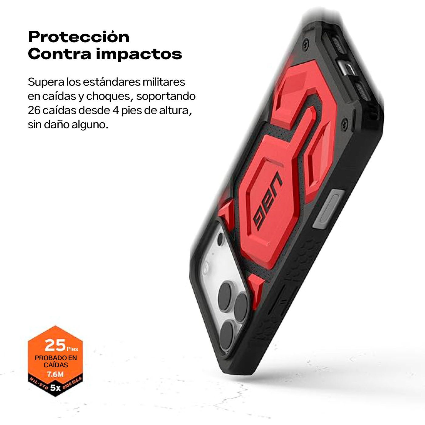 CASE IPHONE 17 PRO MAGSAFE UAG MONARCH PRO ROJO - 2