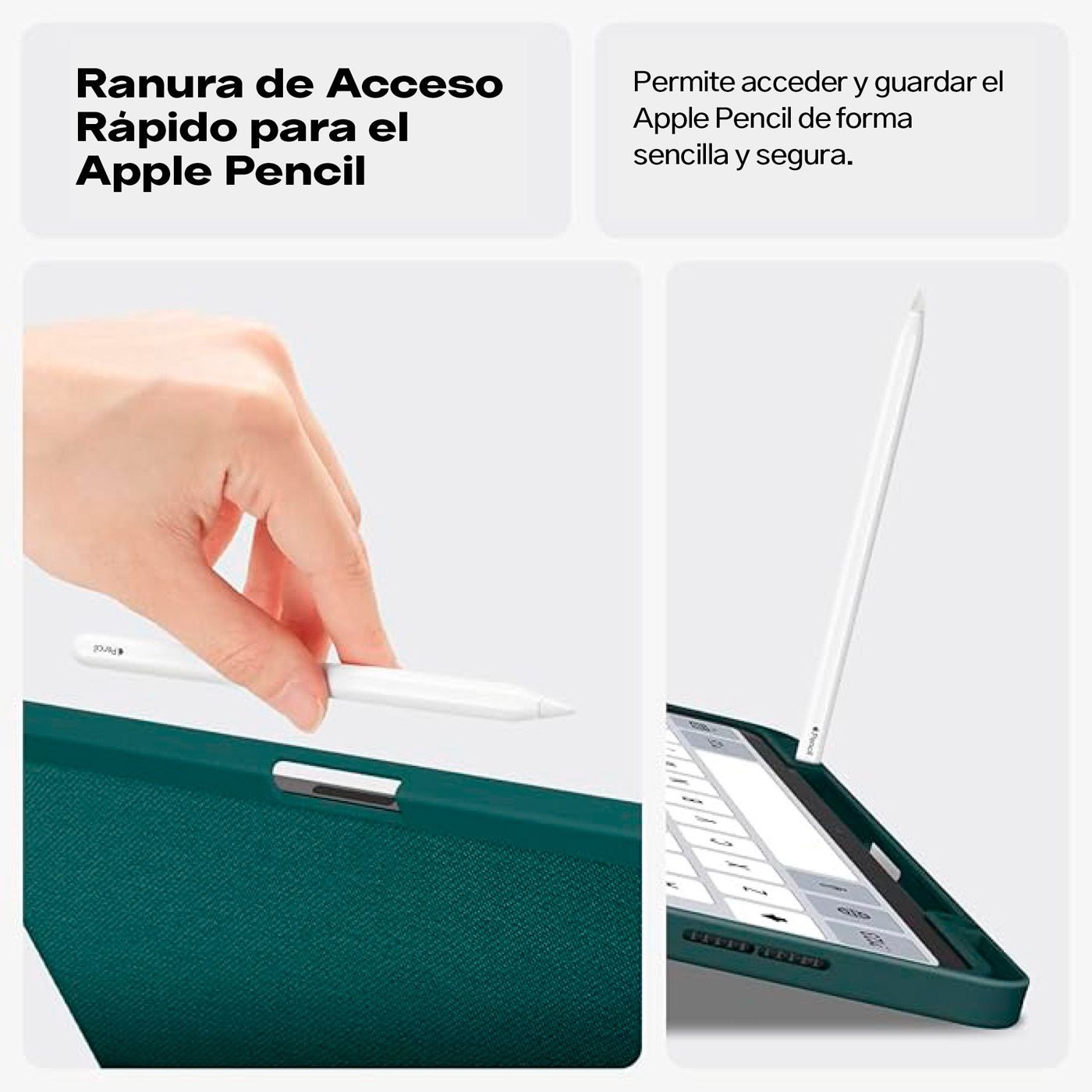 CASE IPAD AIR 13 M3 M2 SPIGEN URBAN FIT PREMIUM VERDE - 4