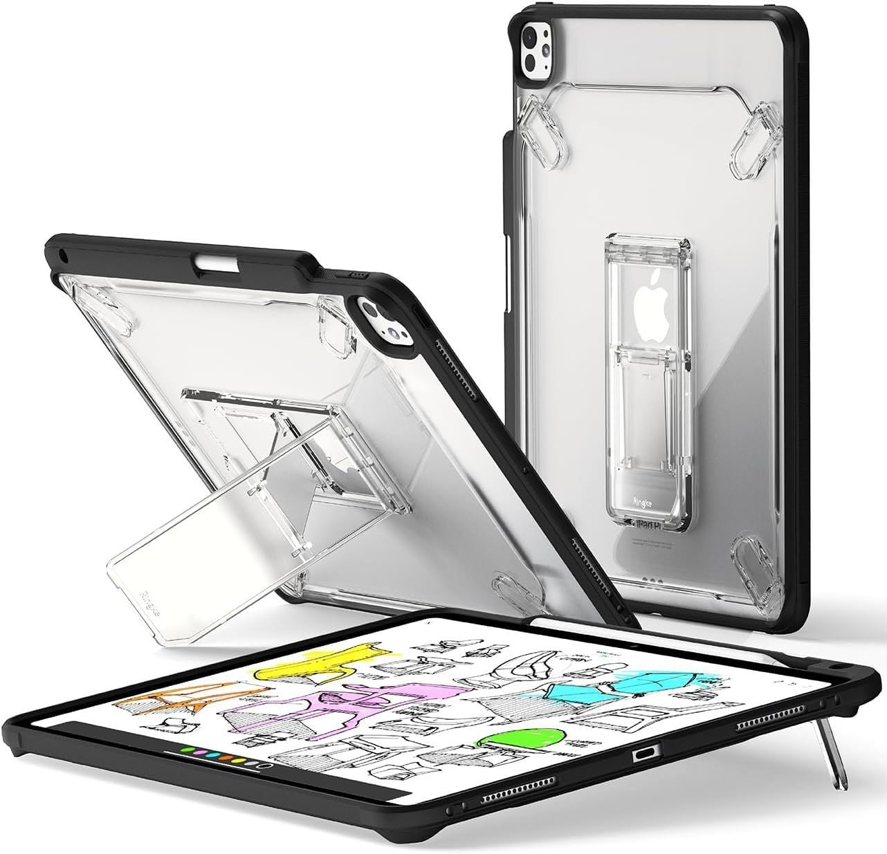 CASE IPAD PRO 13 M5 M4 RINGKE FUSION SKETCH SOPORTE ANTIAMARILLEO PORTALAPIZ - 1