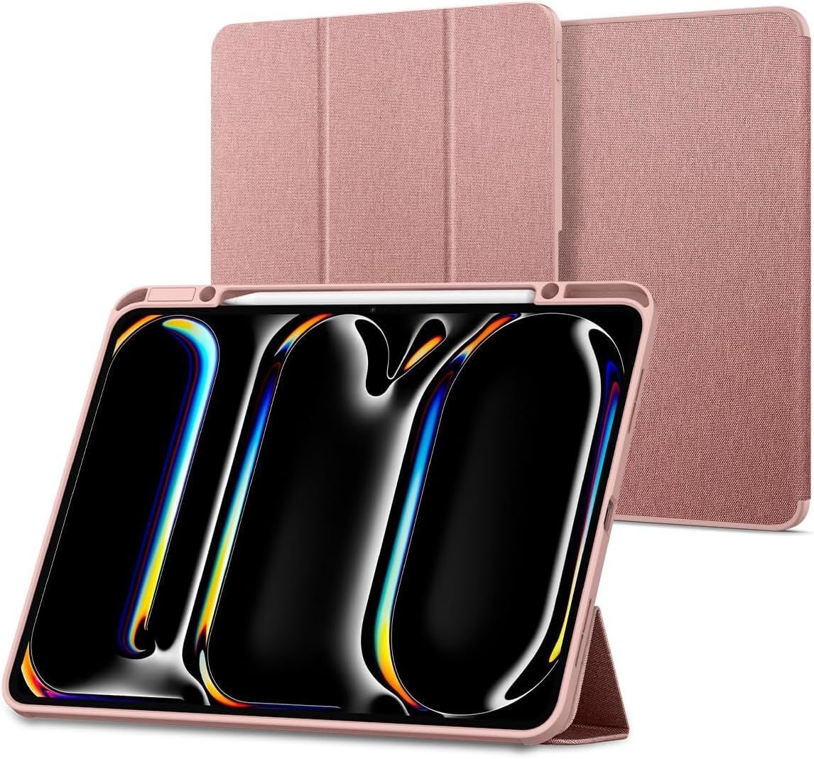 CASE IPAD PRO 11 M5 M4 SPIGEN URBAN FIT SMART PREMIUM ROSADO - 1