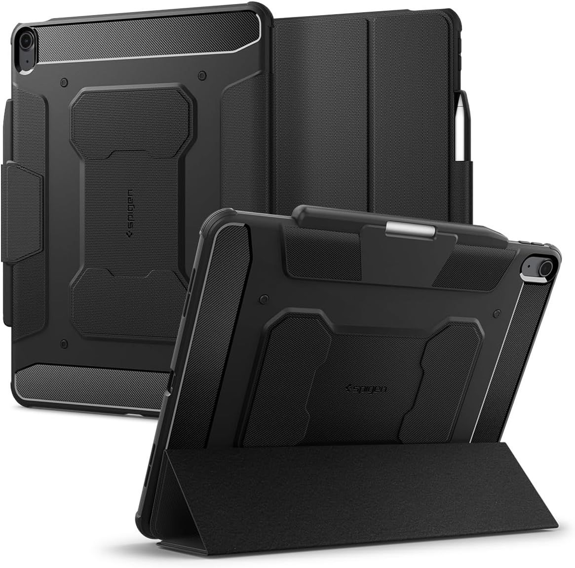 CASE IPAD AIR 13 M3 M2 SPIGEN RUGGED ARMOR PRO PREMIUM NEGRO - 1
