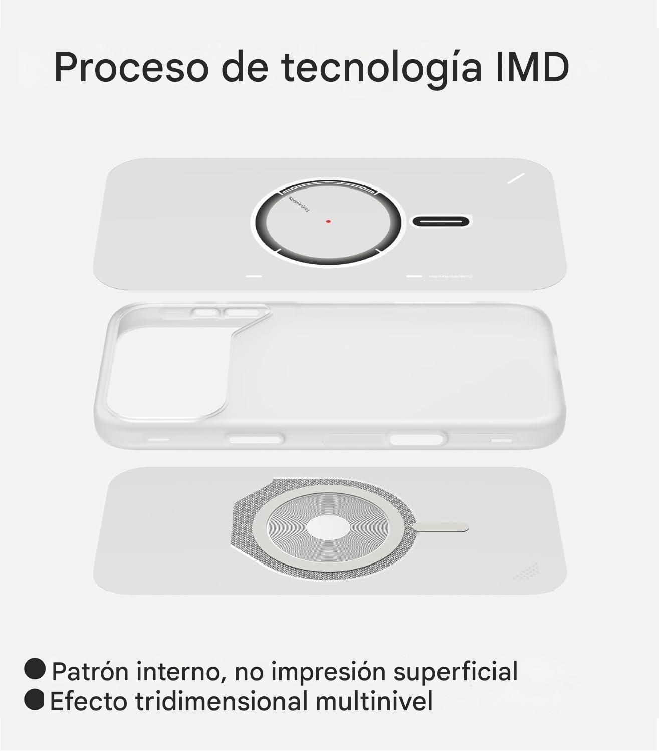 CASE FUTURISTA IPHONE 17 PRO CON DISIPADOR CALOR MAGNETICO GRIS - 8
