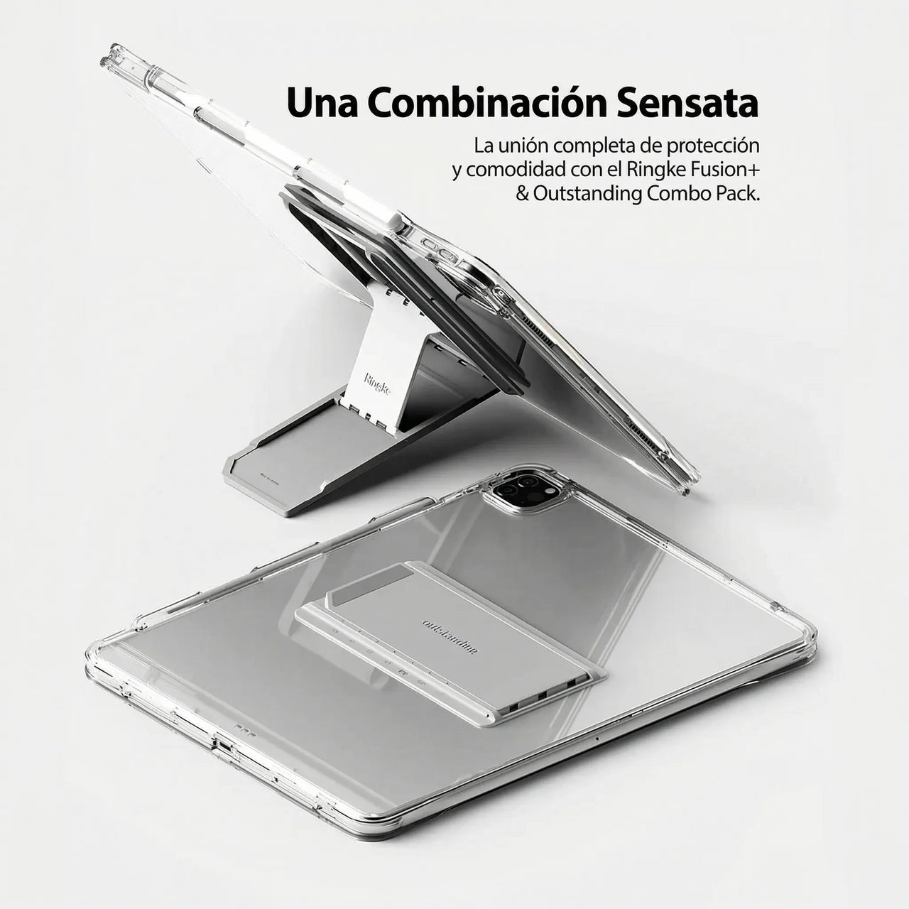 CASE IPAD PRO 12.9 6TA 5TA GENERACION RINGKE FUSION INCLUYE PARANTE TRANSPARENTE - 3