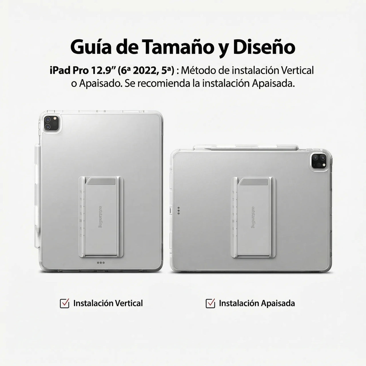 CASE IPAD PRO 12.9 6TA 5TA GENERACION RINGKE FUSION INCLUYE PARANTE TRANSPARENTE - 4