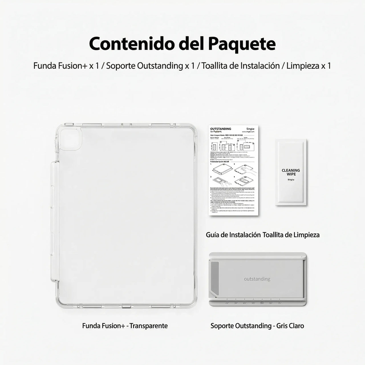 CASE IPAD PRO 12.9 6TA 5TA GENERACION RINGKE FUSION INCLUYE PARANTE TRANSPARENTE - 8