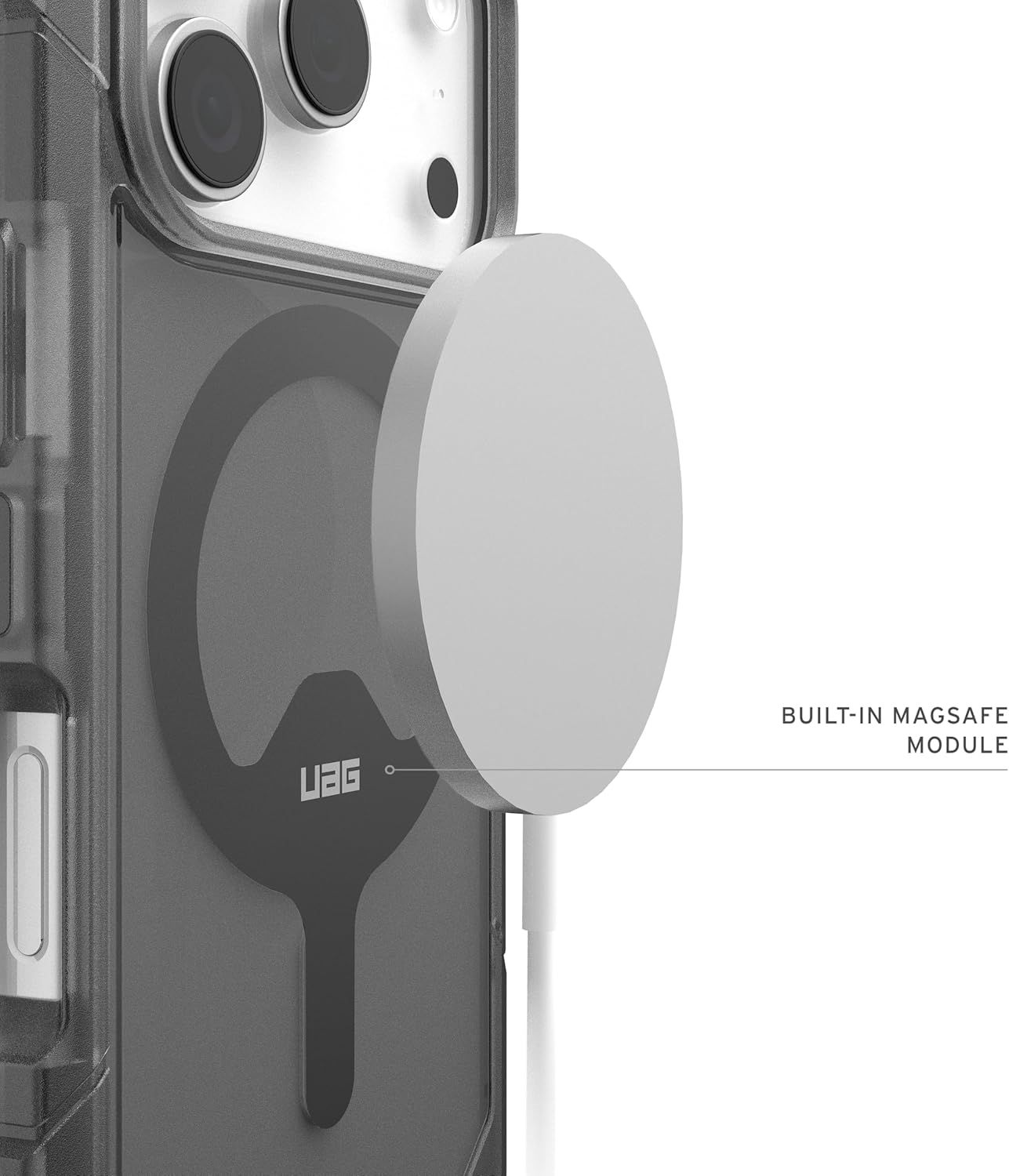 CASE IPHONE 17 PRO MAX UAG TROOPER MAGSAFE PROTECCIÓN MILITAR GRIS - 2