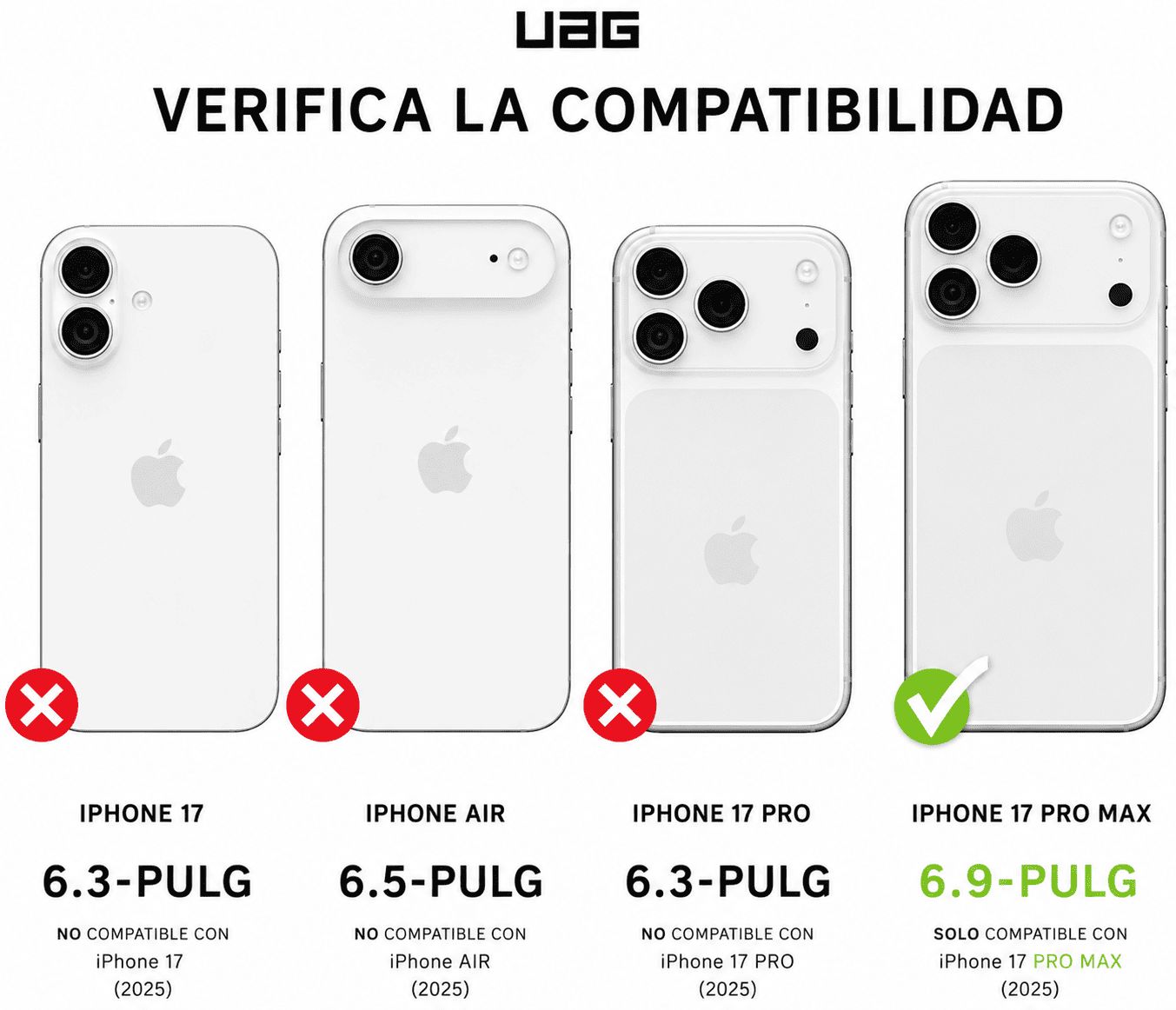CASE IPHONE 17 PRO MAX UAG TROOPER MAGSAFE PROTECCIÓN MILITAR GRIS - 5