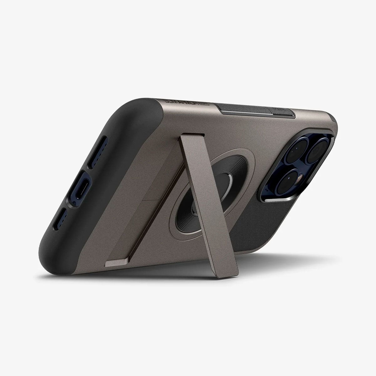 CASE SPIGEN SLIM ARMOR IPHONE 15 PRO (MAGSAFE) - GUNMENTAL - 2