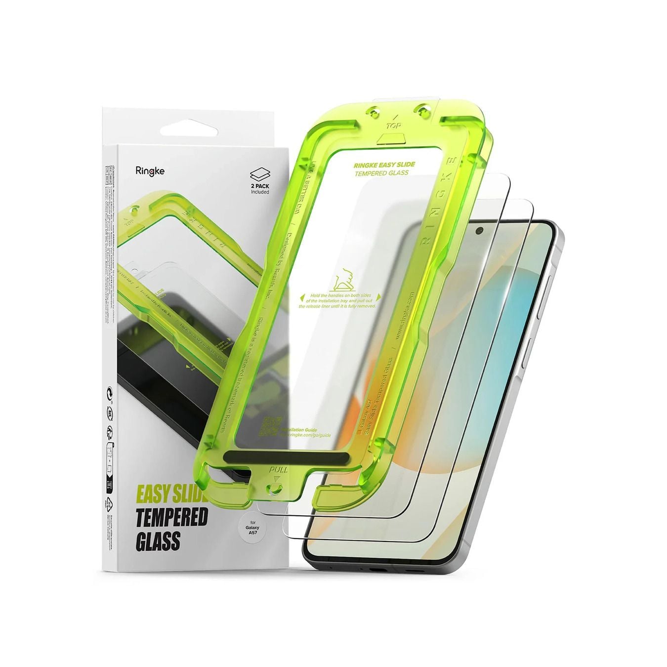 PROTECTOR PANTALLA GALAXY A57 VIDRIO TEMPLADO PREMIUM 2UND - 1