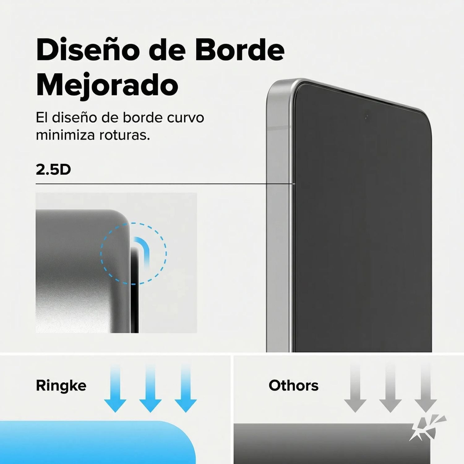 PROTECTOR PANTALLA GALAXY A57 VIDRIO TEMPLADO PREMIUM 2UND - 3