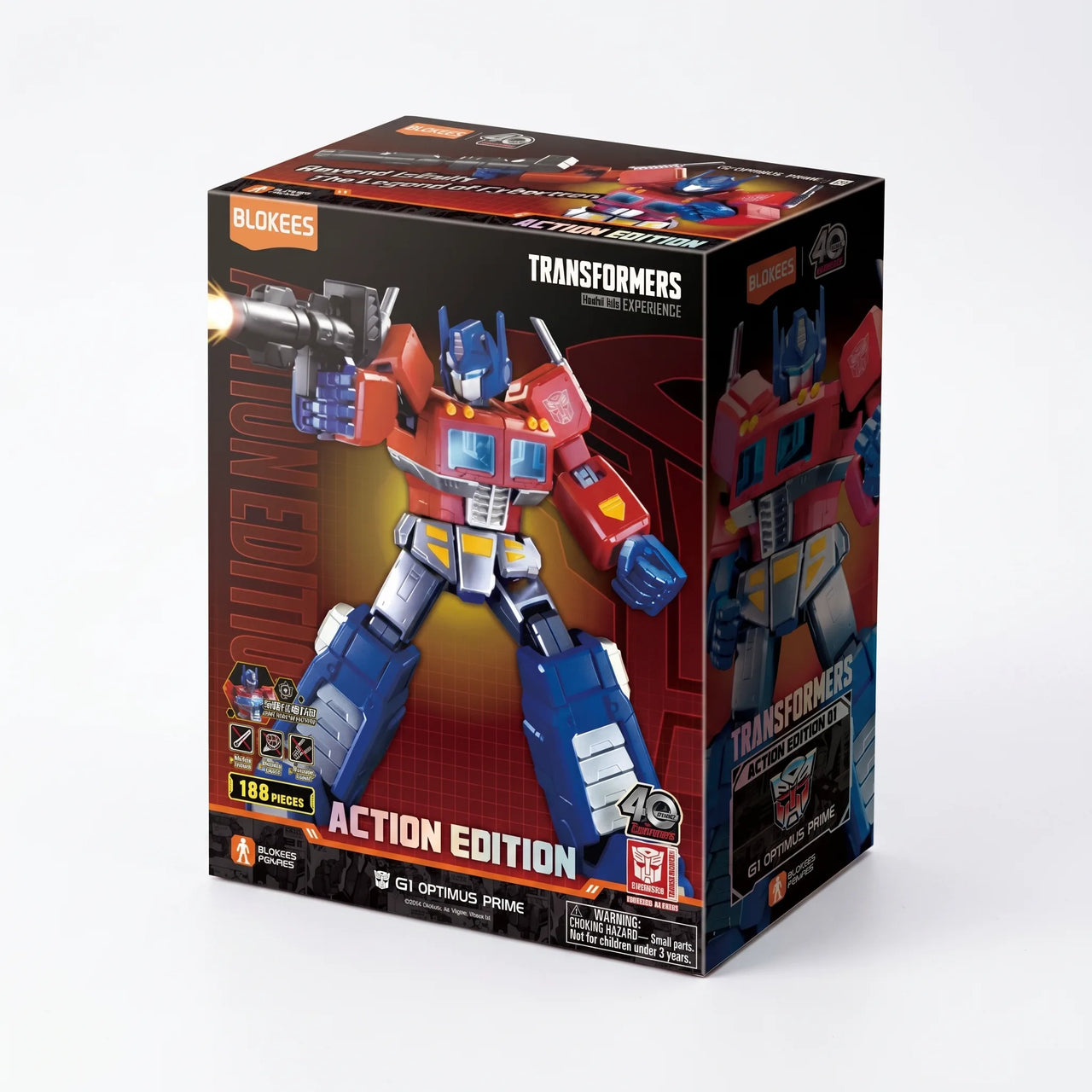 FIGURA COLECCIONABLE BLOKEES TRANSFORMERS ACTION EDITION 01 G1 OPTIMUS PRIME - 5