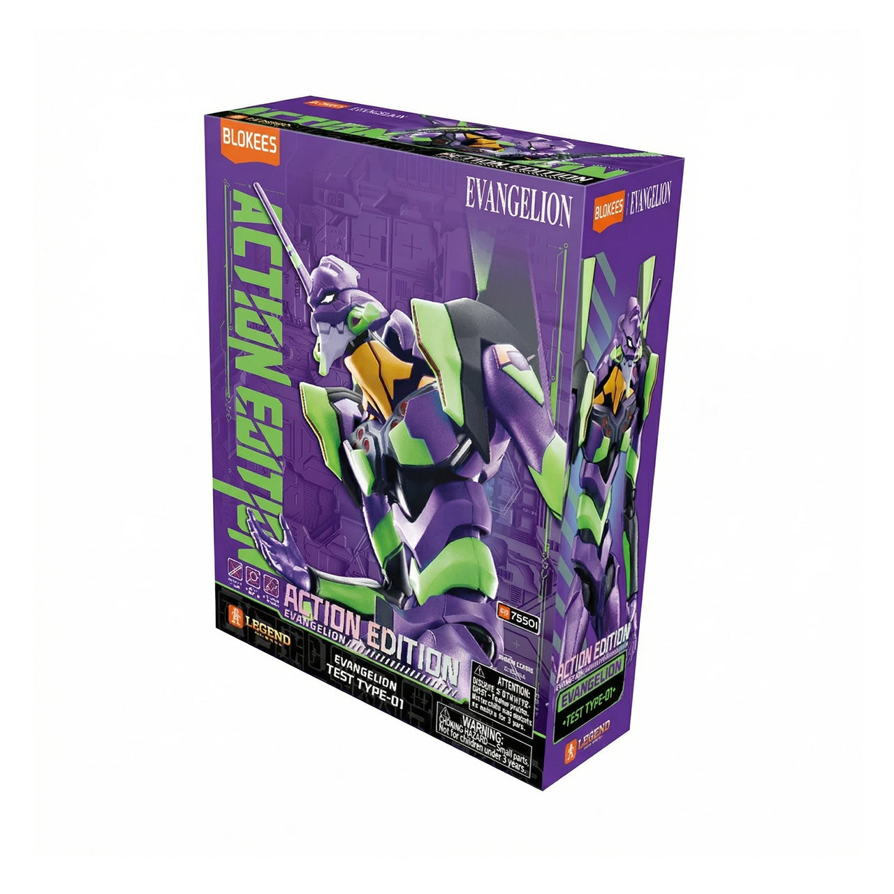 FIGURA COLECCIONABLE BLOKEES EVANGELION ACTION EDITION EVA-01 - 9