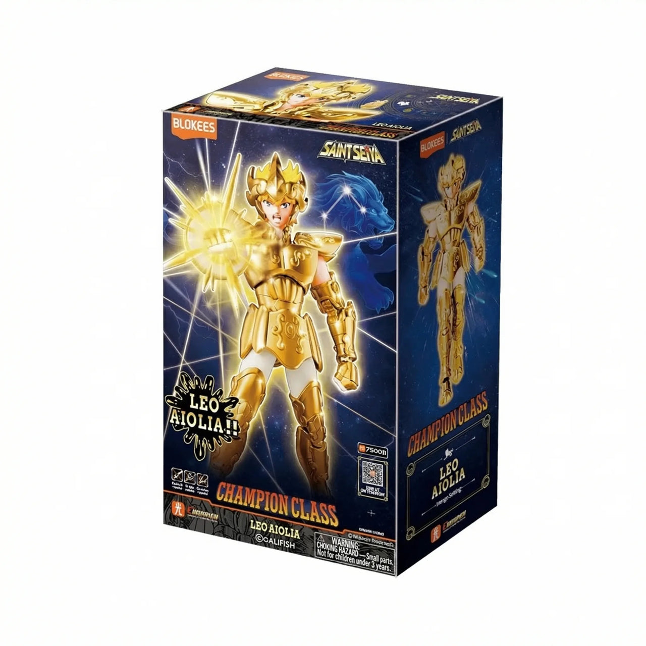 FIGURA COLECCIONABLE BLOKEES SAINT SEIYA CHAMPION CLASS 02 LEO AIOLIA - 4