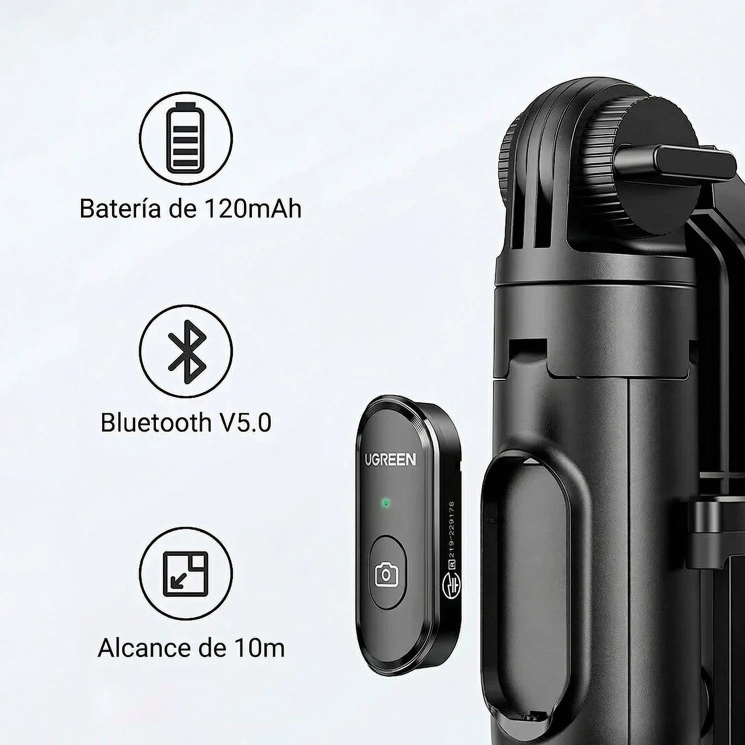SELFIE STICK TRÍPODE BLUETOOTH UGREEN 15062 - 4