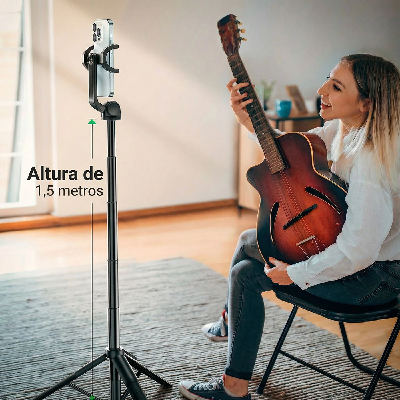 SELFIE STICK TRÍPODE BLUETOOTH UGREEN 15062 - 6